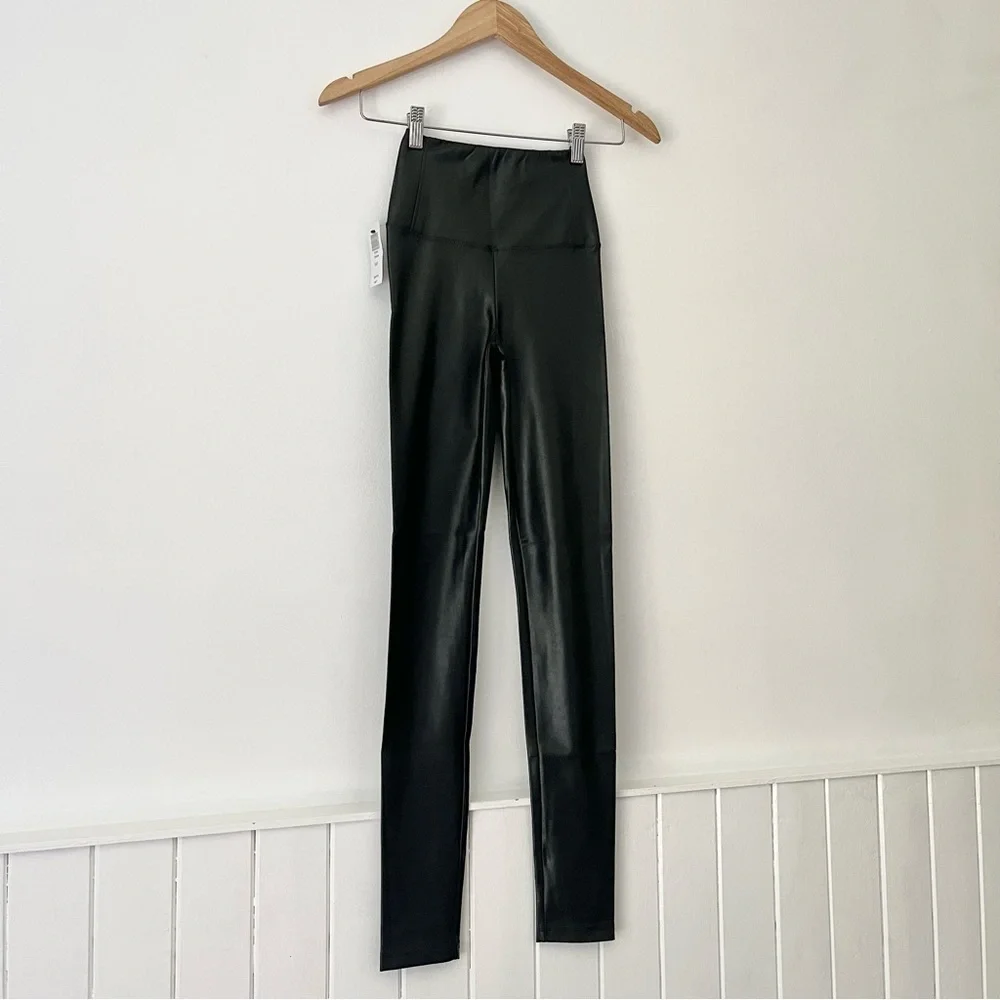 Aritzia Wilfred Free Black Daria Vegan Leather Pant Leggings Size XXS - Picture 16 of 16